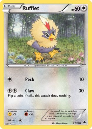 Rufflet 087/98 - Emerging Powers Reverse Holofoil
