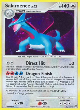 Salamence 018/132 - Secret Wonders Reverse Holofoil