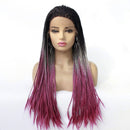 Europe Lady Double Braided Wig Black Fro