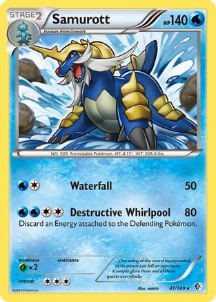 Samurott 041/149 - Boundaries Crossed Reverse Holofoil