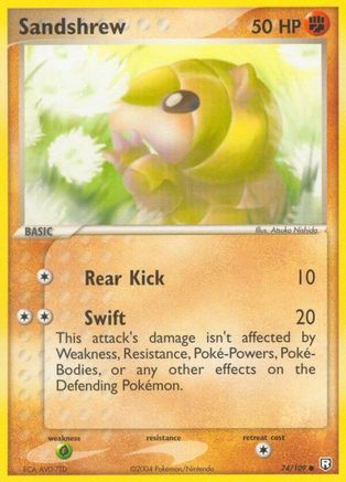 Sandshrew 074 - Team Rocket Returns - Reverse Holofoil