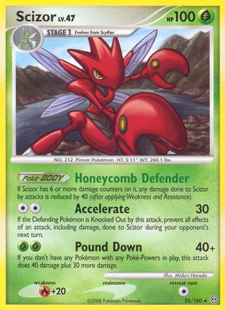 Scizor 025/100 - Stormfront Reverse Holofoil