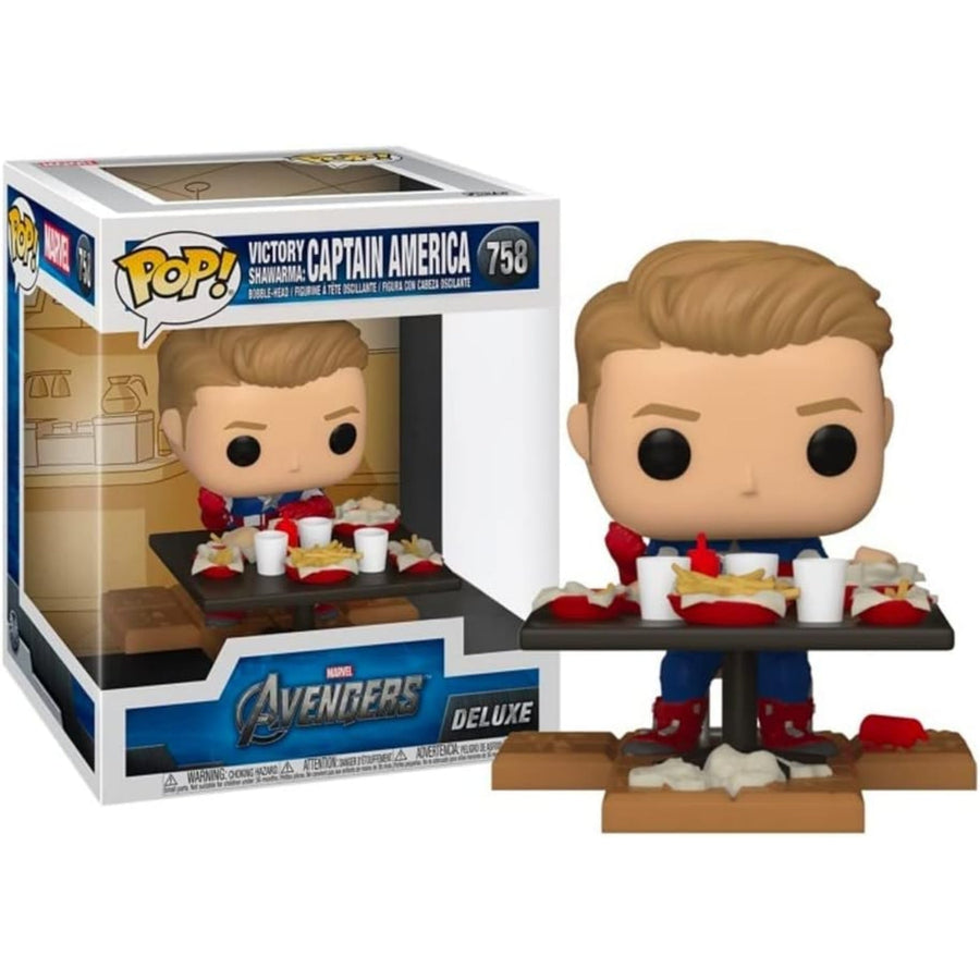 Avengers Shawarma Captain America Deluxe Pop Vinyl Figure #758 Special Edition