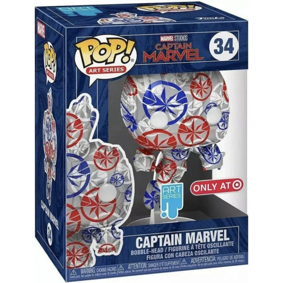 Funko Pop! Art Series Marvel Patriotic Age - Captain Marvel Vinyl Figure #34