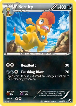 Scrafty 068/108 - Dark Explorers