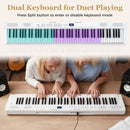 88-Key Electric Piano Keyboard with Adjustable Stand and Portable Bag