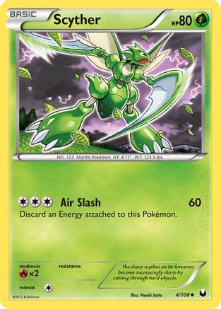 Scyther 004/108 - Dark Explorers Reverse Holofoil
