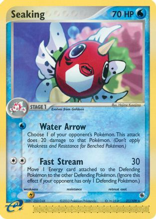 Seaking 021/109 - Ruby and Sapphire Reverse Holofoil