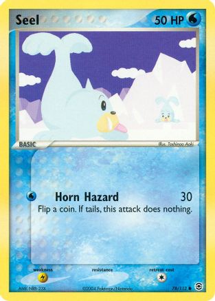 Seel 078/112 - FireRed & LeafGreen Reverse Holofoil