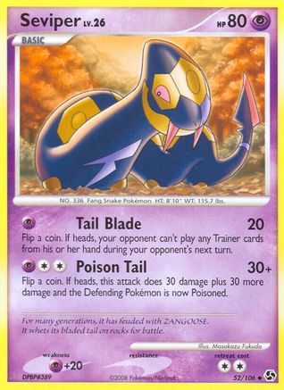 Seviper 052/106 - Great Encounters Reverse Holofoil