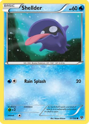 Shellder 031/146 - XY Base Set Reverse Holofoil