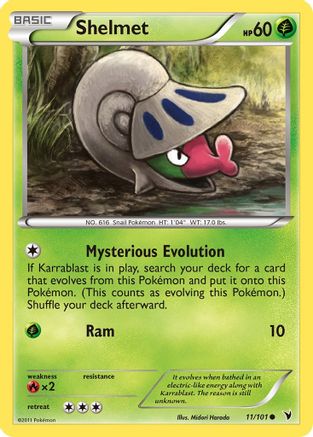 Shelmet 011/101 - Noble Victories Reverse Holofoil