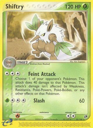 Shiftry 022/100 - Sandstorm Reverse Holofoil