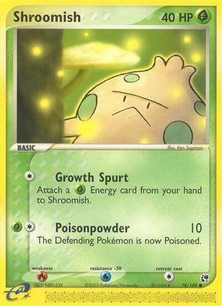 Shroomish 078/100 - Sandstorm Reverse Holofoil