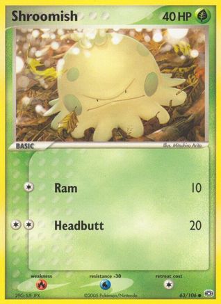 Shroomish 063 - Emerald - Reverse Holofoil