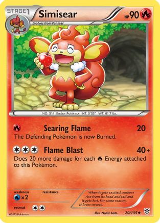 Simisear 020/135 - Plasma Storm Reverse Holofoil