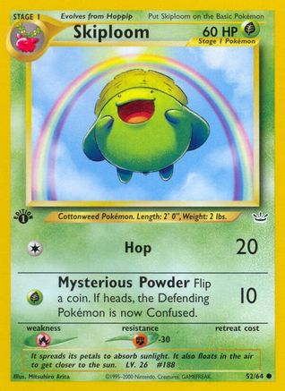 Skiploom 052/64 - Neo Revelation 1st Edition