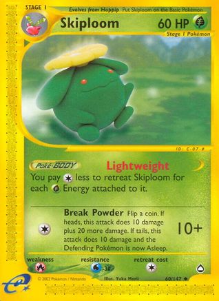 Skiploom 060/147 - Aquapolis Reverse Holofoil