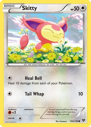 Skitty 104/146 - XY Base Set Reverse Holofoil
