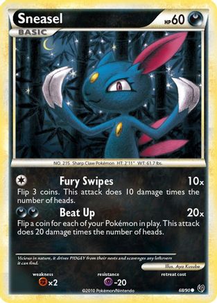 Sneasel 068/90 - Undaunted Reverse Holofoil
