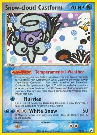 Snow-cloud Castform 025/101 - Hidden Legends Reverse Holofoil
