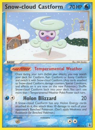 Snow-cloud Castform 029/113 - Delta Species