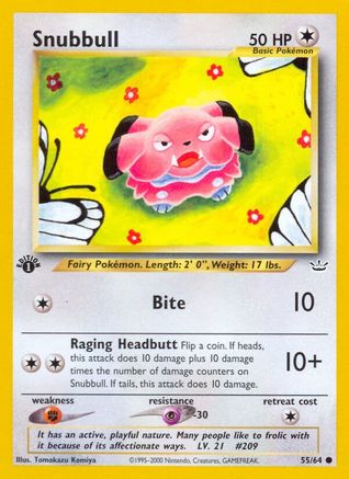 Snubbull 055/64 - Neo Revelation 1st Edition