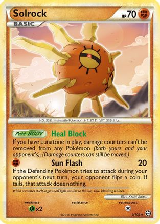 Solrock 009/102 - Triumphant Holofoil