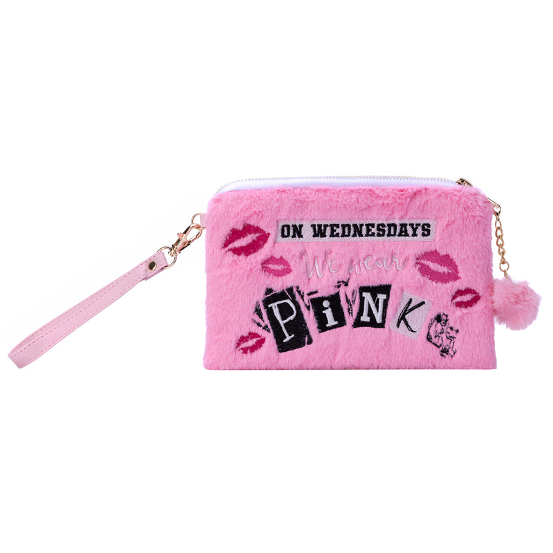 Mean Girls: On Wednesdays We Wear Pink Plush Accessory Pouch