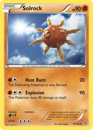Solrock 074/135 - Plasma Storm Reverse Holofoil