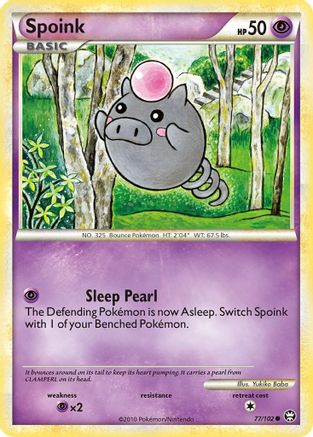 Spoink 077/102 - Triumphant Reverse Holofoil