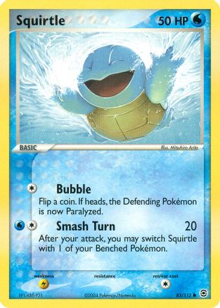 Squirtle 083/112 - FireRed & LeafGreen Reverse Holofoil