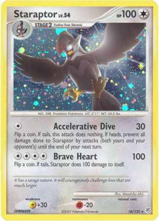 Staraptor 016/130 - Diamond and Pearl Reverse Holofoil