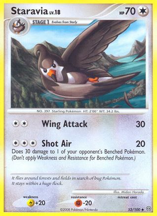Staravia 052/100 - Stormfront Reverse Holofoil