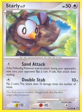 Starly 075/100 - Stormfront Reverse Holofoil