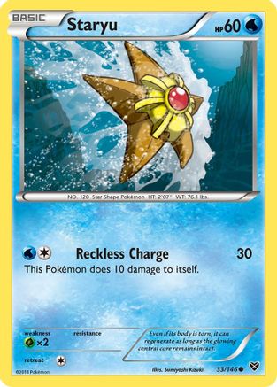 Staryu 033/146 - XY Base Set Reverse Holofoil