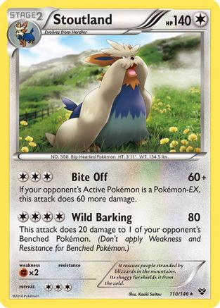 Stoutland 110/146 - XY Base Set
