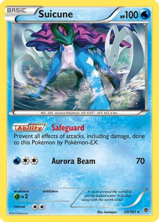 Suicune 020/101 - Plasma Blast Reverse Holofoil