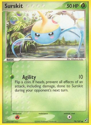 Surskit 078/107 - Deoxys Reverse Holofoil