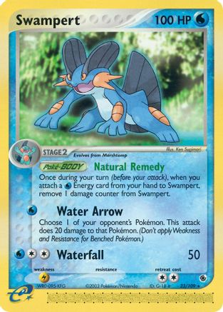 Swampert 023/109 - Ruby and Sapphire Reverse Holofoil