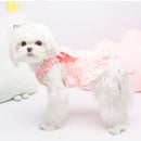 Small dog sweet suspender skirt