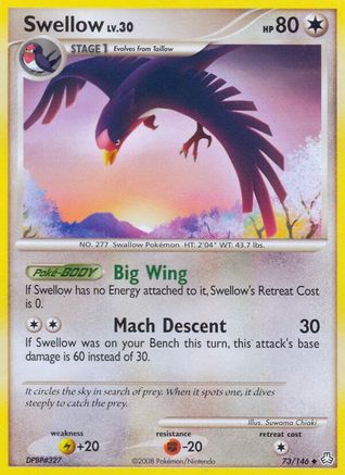 Swellow 073/146 - Legends Awakened