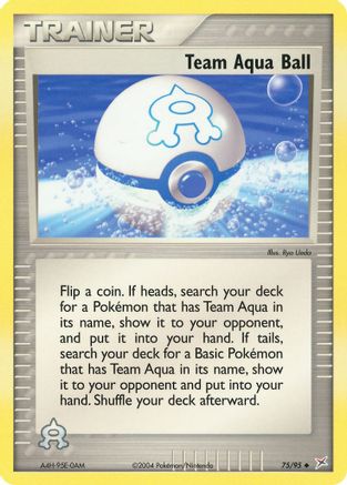 Team Aqua Ball 075/95 - Team Magma vs Team Aqua Reverse Holofoil