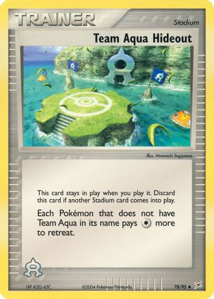 Team Aqua Hideout 078/95 - Team Magma vs Team Aqua Reverse Holofoil