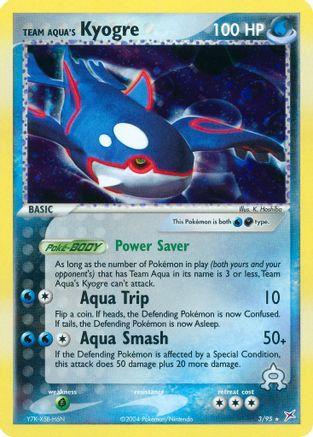 Team Aqua's Kyogre 003/95 - Team Magma vs Team Aqua Holofoil