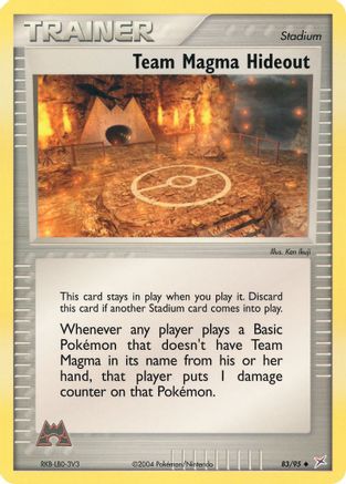 Team Magma Hideout 083/95 - Team Magma vs Team Aqua