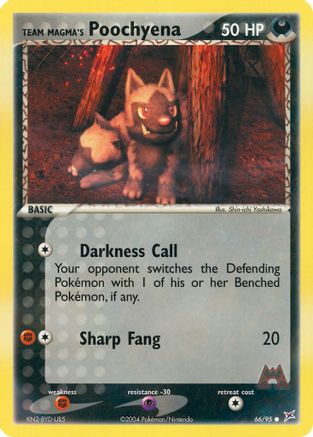 Team Magma's Poochyena 066/95 - Team Magma vs Team Aqua Reverse Holofoil