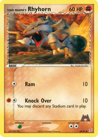 Team Magma's Rhyhorn 068/95 - Team Magma vs Team Aqua Reverse Holofoil