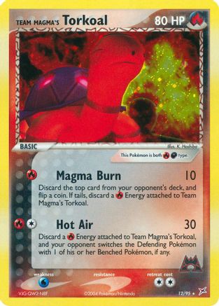 Team Magma's Torkoal 012/95 - Team Magma vs Team Aqua Holofoil