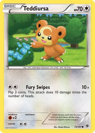 Teddiursa 075/101 - Plasma Blast Reverse Holofoil